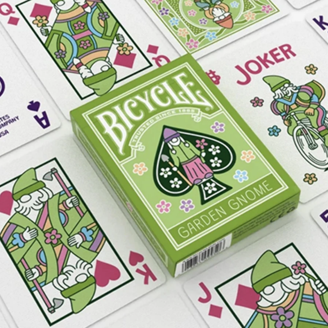 Bicycle Garden Gnome playing cards themed deck for games and collection