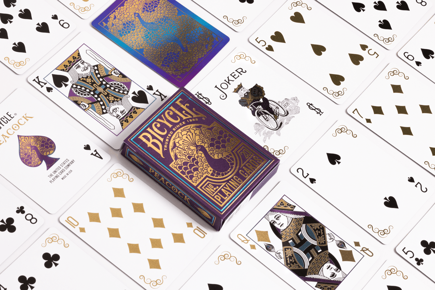 Bicycle Playing Cards - Purple Peacock