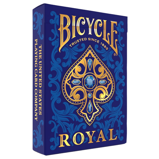 Bicycle Royal Playing Cards purple jewel-themed poker deck with gold foil tuck case