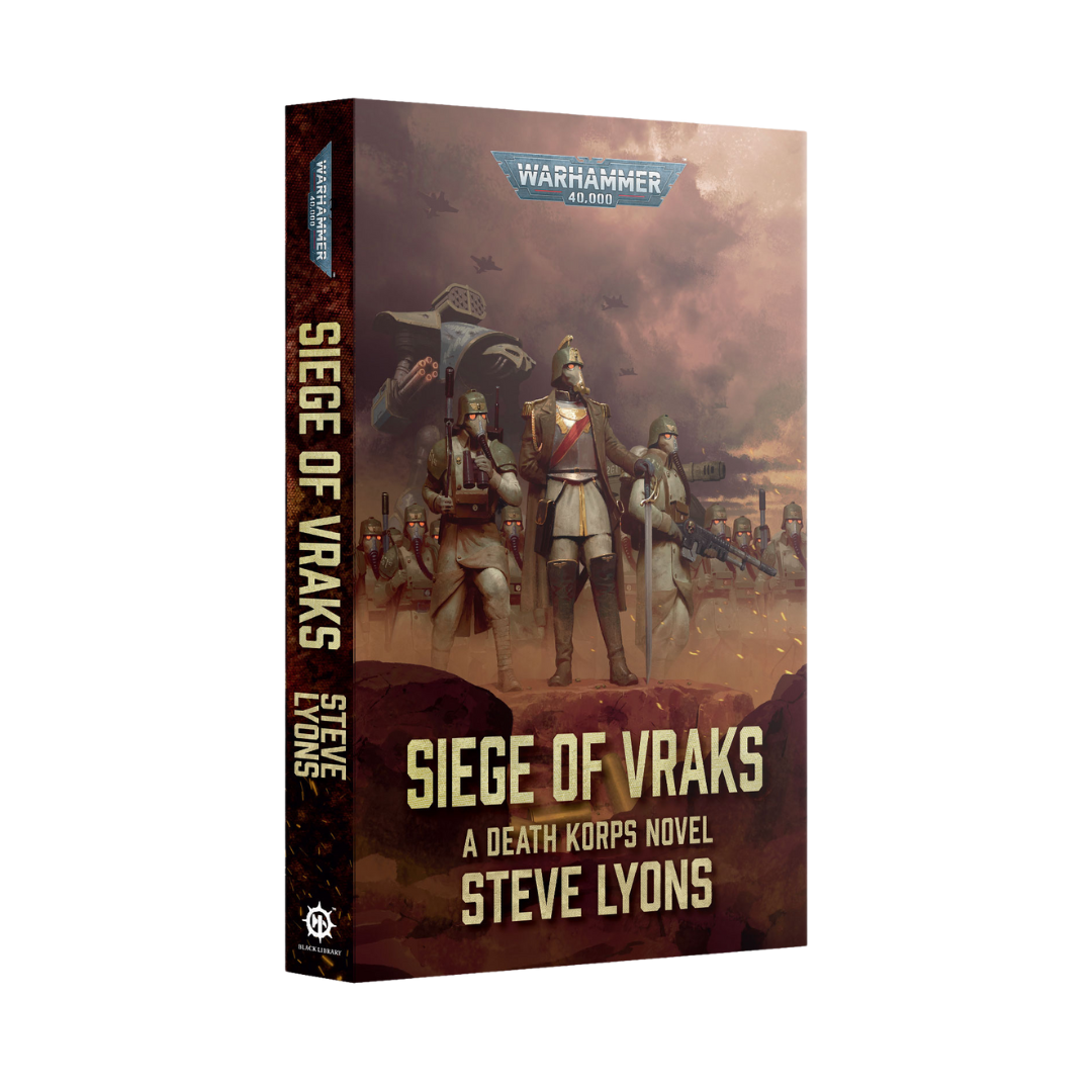 Black Library Siege of Vraks paperback novel Warhammer 40K, an epic tale of brutal siege warfare and Chaos corruption in the Imperium.