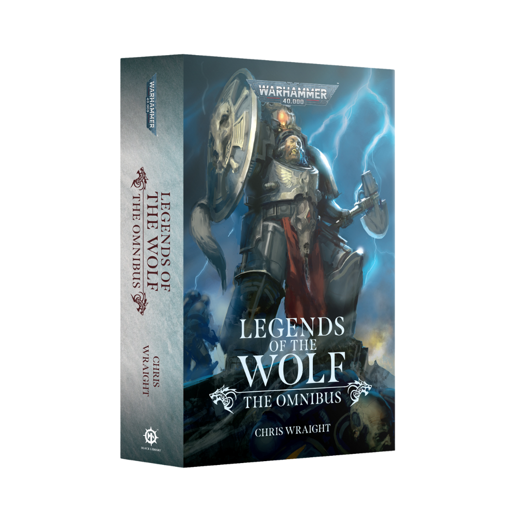 Black Library Legends of the Wolf Omnibus, epic Space Wolves story collection featuring heroic battles and lore from the Warhammer 40K universe.