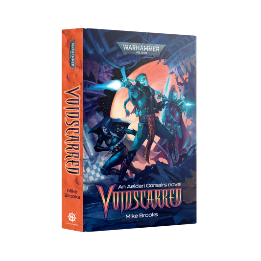 Black Library Voidscarred hardback Warhammer 40,000 Aeldari Corsairs novel cover