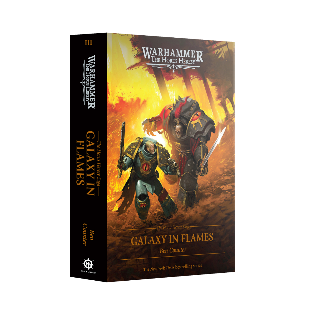 Black Library The Horus Heresy Galaxy in Flames hardback novel by Ben Counter.