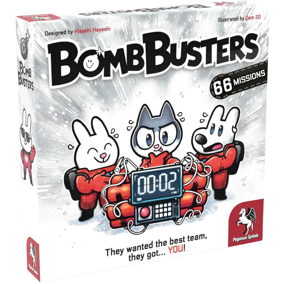 Bomb Busters cooperative deduction board game with wire cutting and team based puzzle gameplay