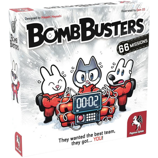 Bomb Busters cooperative deduction board game with wire cutting and team based puzzle gameplay