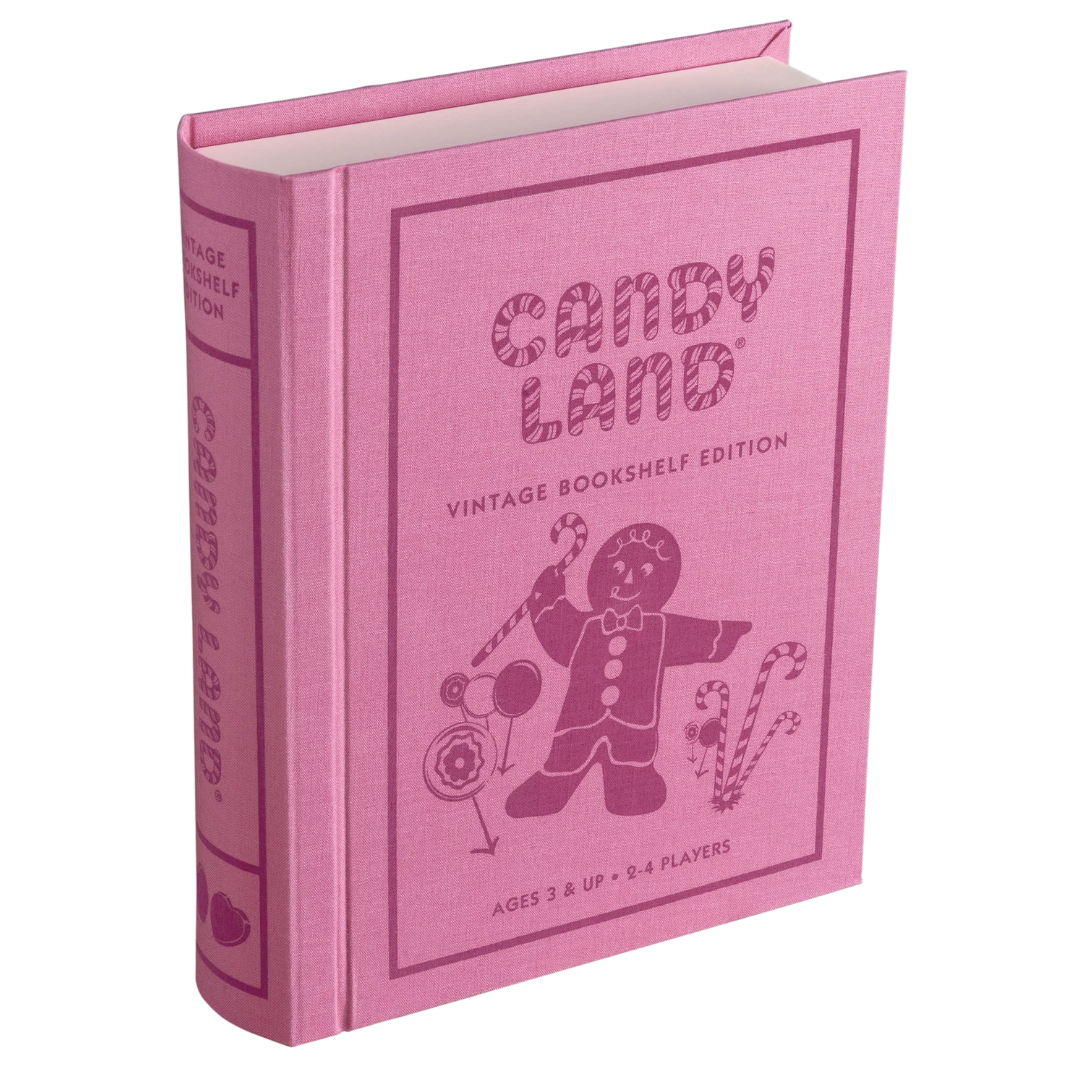 Candy Land Vintage Bookshelf Edition board game in collectible hardcover case