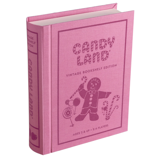 Candy Land Vintage Bookshelf Edition board game in collectible hardcover case