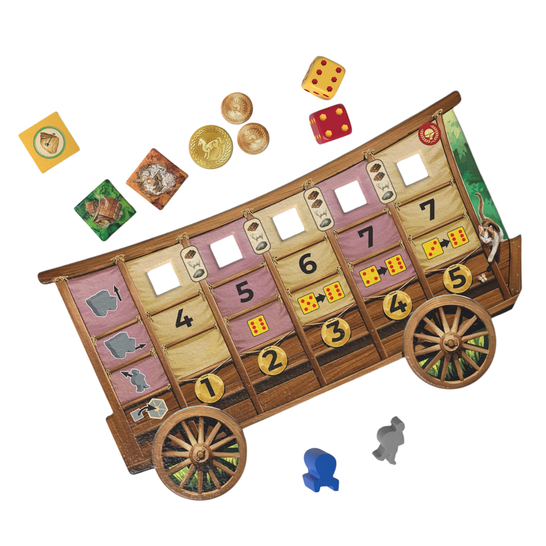 Catan Traders and Barbarians 6th edition expansion contents sample