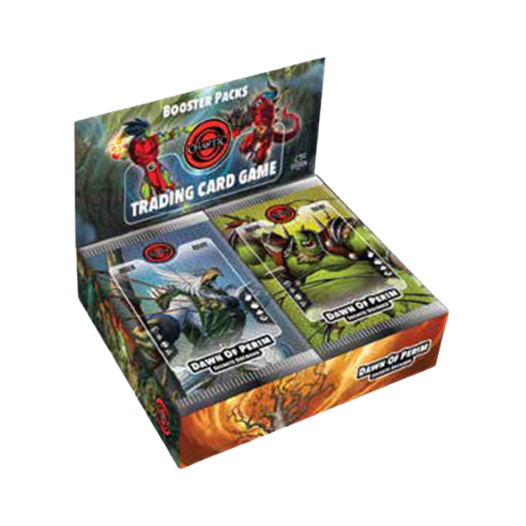 Chaotic Dawn of Perim Secrets Decoded Booster Box with 18 booster packs for the Chaotic Trading Card Game