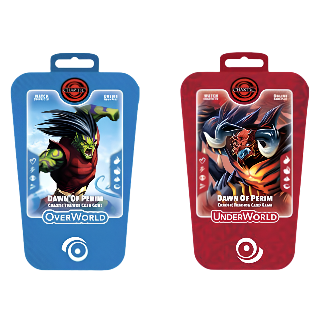 Chaotic Dawn of Perim Secrets Decoded Starter Deck featuring OverWorld or UnderWorld ready-to-play 52-card deck