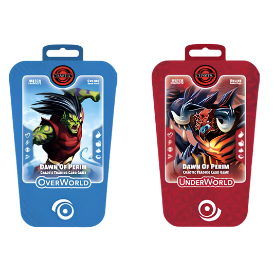 Chaotic Dawn of Perim Secrets Decoded Starter Deck featuring OverWorld or UnderWorld ready-to-play 52-card deck