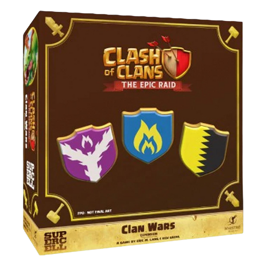 Clash of Clans The Epic Raid Clan Wars board game expansion box
