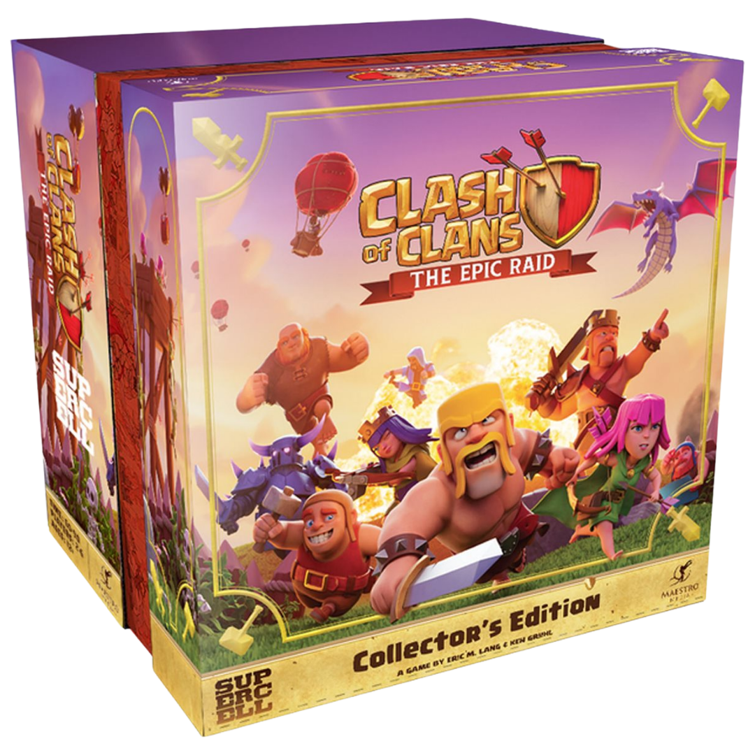 Clash of Clans the epic raid collector's edition box image featuring iconic clash of clans characters