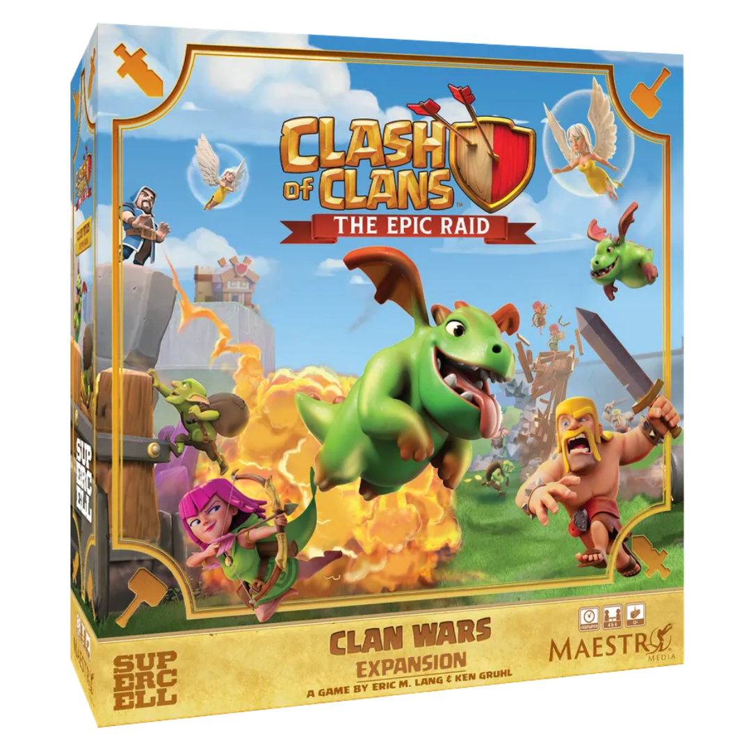 Clash of Clans The Epic Raid Clan Wars board game expansion box
