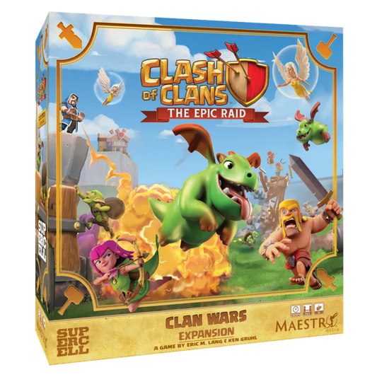 Clash of Clans The Epic Raid Clan Wars board game expansion box