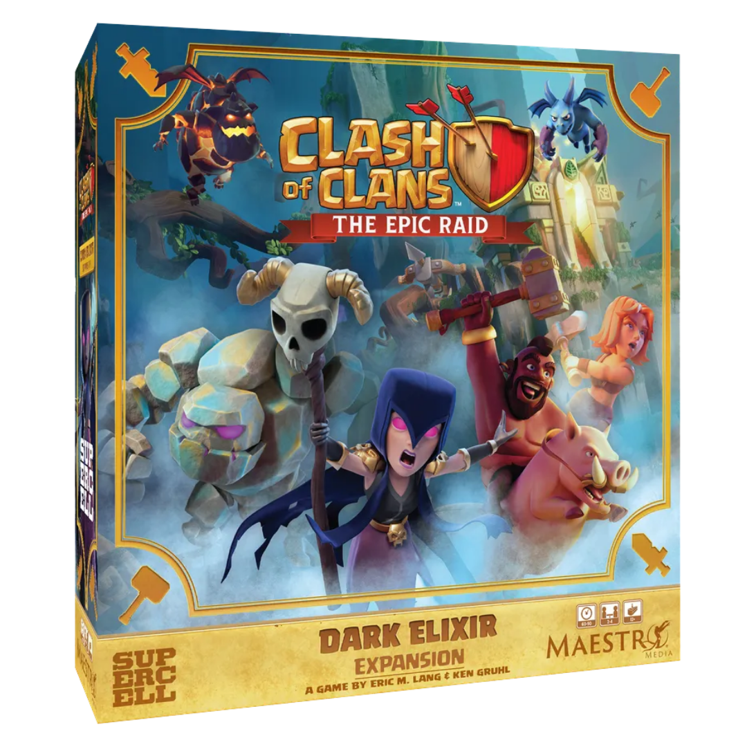 Clash of Clans The Epic Raid Dark Elixir board game expansion box