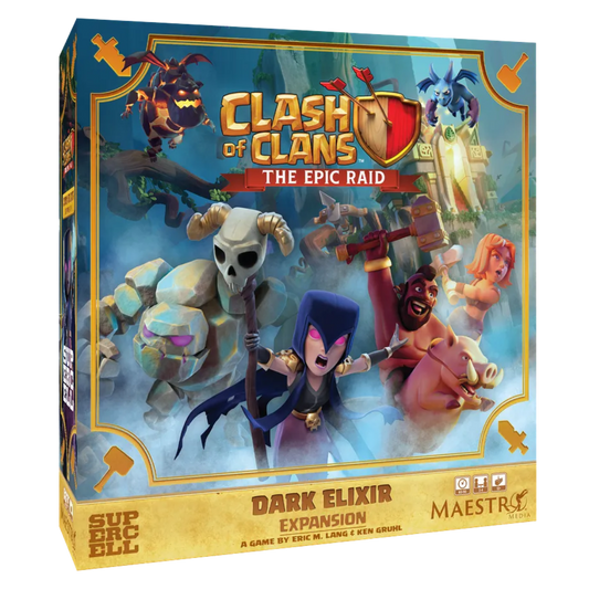 Clash of Clans The Epic Raid Dark Elixir board game expansion box