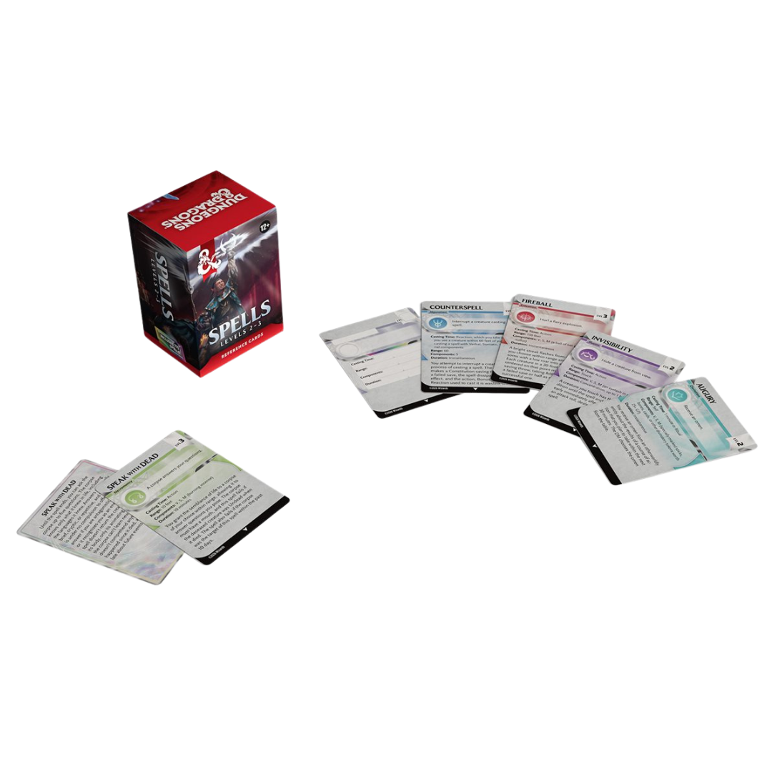 Dungeons & Dragons - Reference Cards - Spells - Levels 2-3