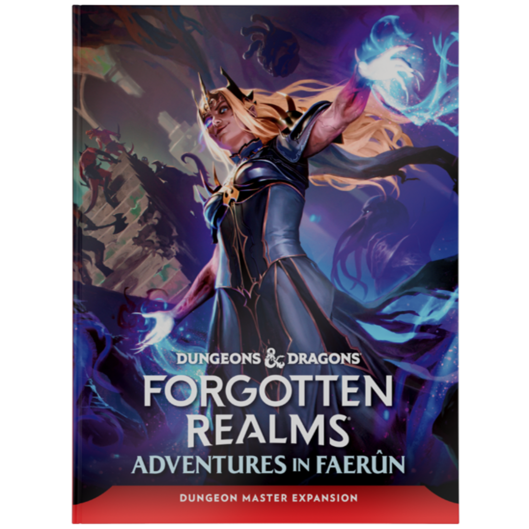 Dungeons & Dragons Adventures in Faerun hardcover sourcebook featuring classic Forgotten Realms artwork