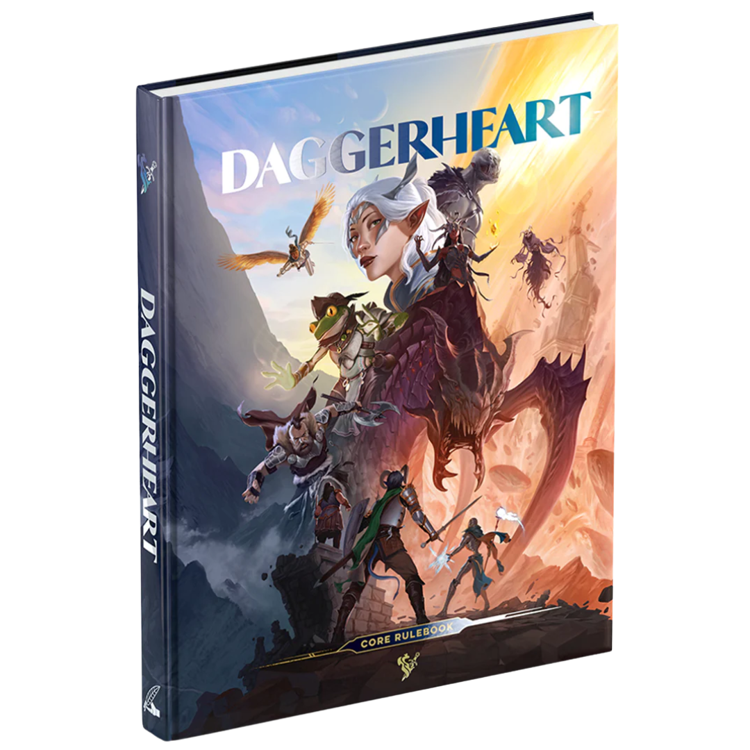 Daggerheart Core Set, hardcover rulebook and card box, fantasy tabletop RPG by Darrington Press