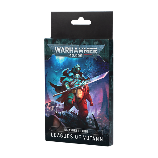 Leagues of Votann datasheet cards pack with 26 faction and Combat Patrol unit reference cards