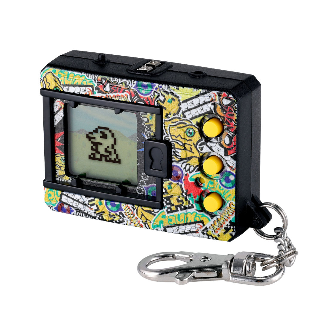 Digimon Original New Wave 1 Graffiti Agumon virtual pet device with over 100 trainable Digimon