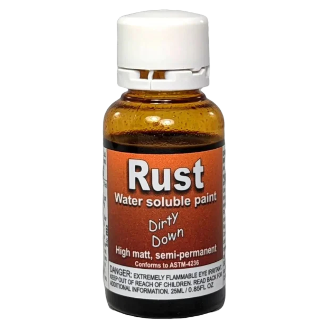 Dirty Down Rust 25ml bottle weathering paint for realistic rust effects on miniatures and terrain