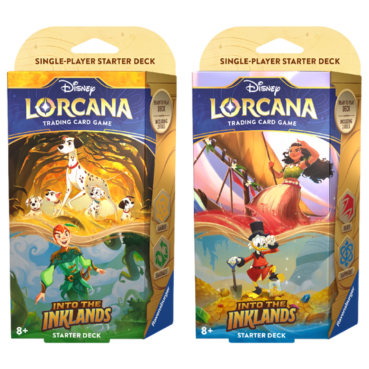 Disney Lorcana Inklands Dual Starter Set featuring two single player starter decks