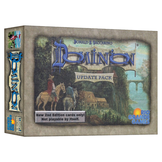 Dominion 2nd Edition Update Pack with revised cards and updated mechanics to enhance gameplay for the classic deck-building card game.