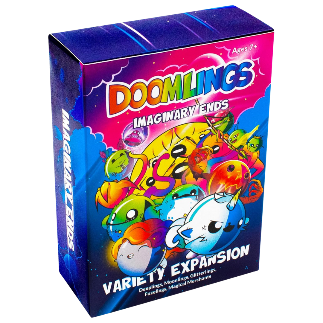 Doomlings Imaginary Ends Variety Expansion box with mystical Doomlings, new varieties, and mystery holo‑foil tease