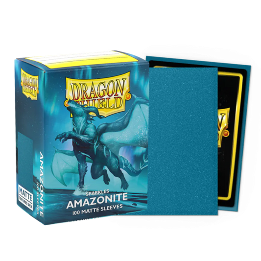 Dragon Shield Matte Amazonite card sleeves 100 count for MTG and Pokemon decks
