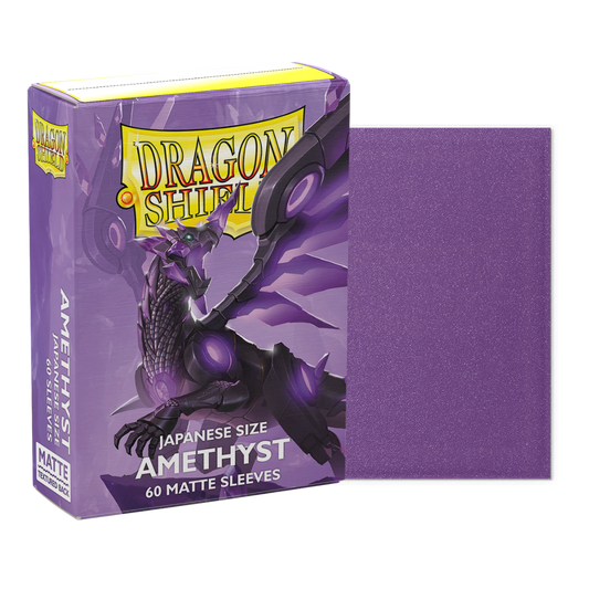 Dragon Shield Matte Amethyst Japanese card sleeves (60-count) – premium protection with a textured matte finish for Yu-Gi-Oh! & Cardfight!! Vanguard.