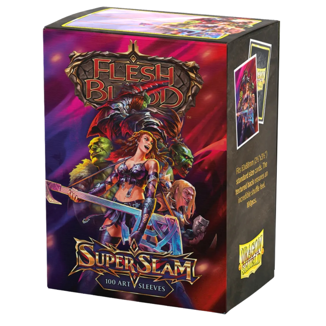 Dragon Shield Matte Art Super Slam Flesh and Blood card sleeves pack of 100