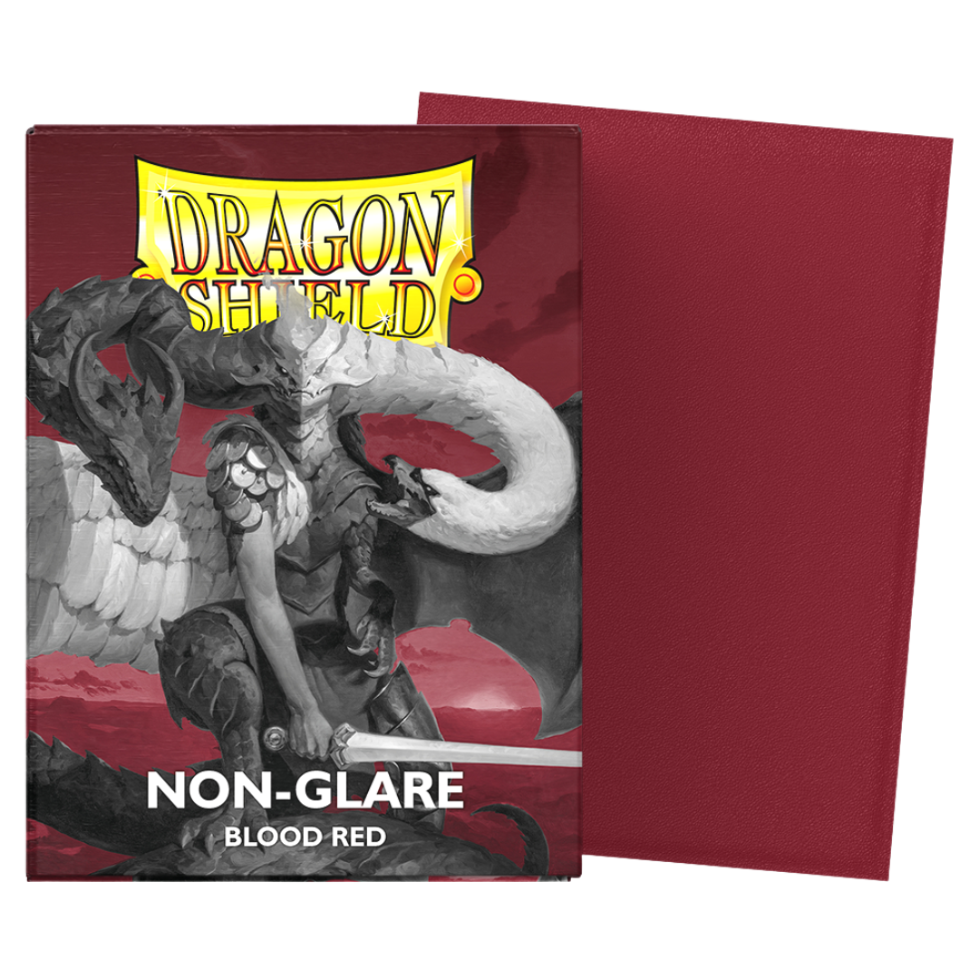 Dragon Shield Non-Glare Matte Blood Red standard card sleeves box of 100