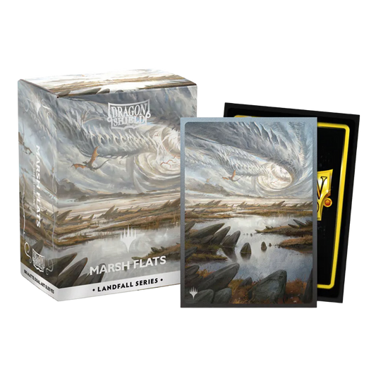 Dragon Shield Dual Matte Art Landfall Series Marsh Flats card sleeves pack of 100 for Magic the Gathering and Pokémon decks