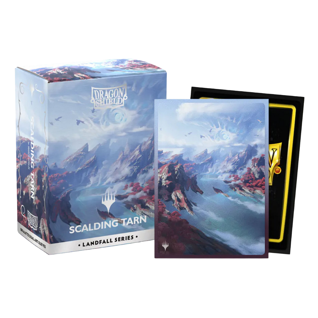 Dragon Shield Dual Matte Art Landfall Series Scalding Tarn card sleeves pack of 100 for Magic the Gathering and Pokémon decks