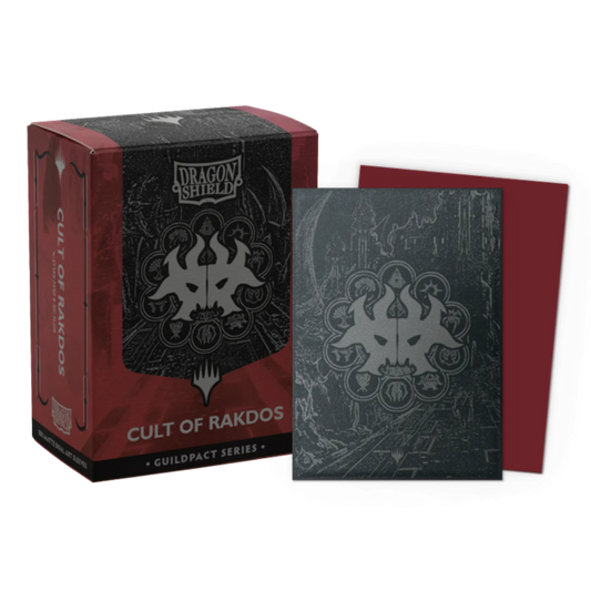 Dragon Shield Dual Matte Cult of Rakdos card sleeves with Guildpact artwork for Magic the Gathering decks