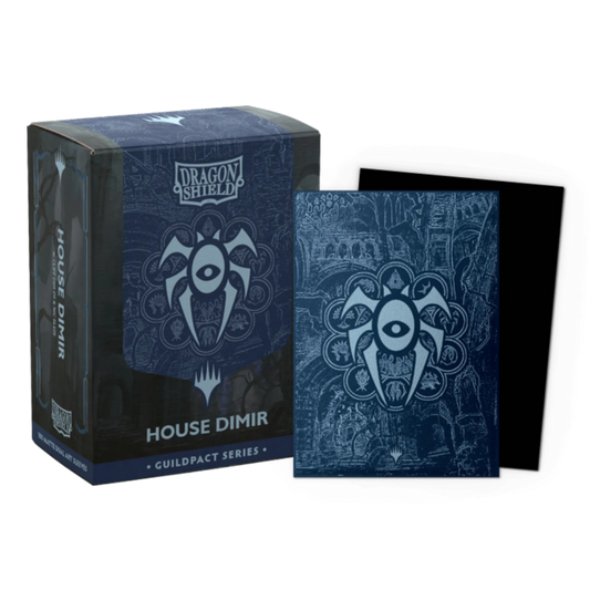 Dragon Shield Dual Matte House Dimir card sleeves with Guildpact artwork for Magic the Gathering decks