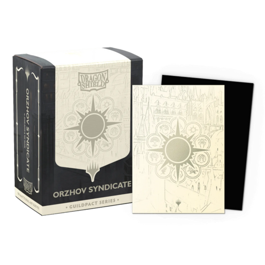 Dragon Shield Dual Matte Orzhov Syndicate card sleeves with Guildpact artwork for Magic the Gathering decks