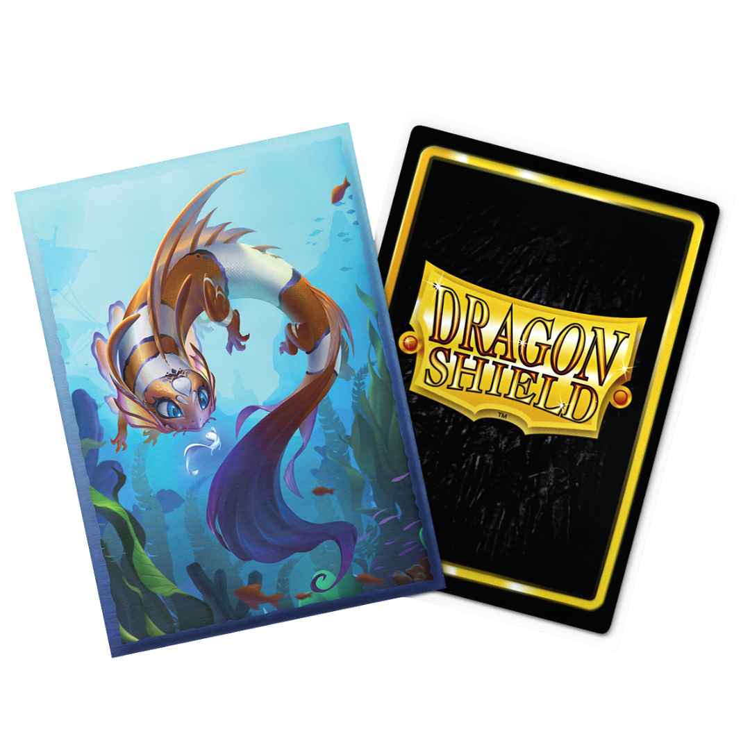 Dragon Shield Brushed Art sleeve featuring The Cinderfin creature design