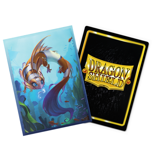 Dragon Shield Brushed Art sleeve featuring The Cinderfin creature design