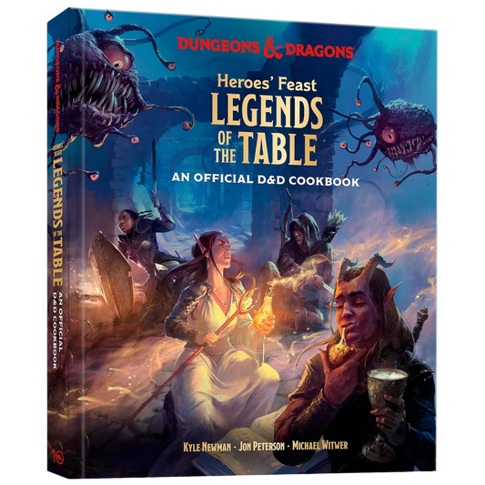 Dungeons & Dragons Heroes' Feast Legends of the Table cookbook featuring 80 fantasy-inspired recipes.