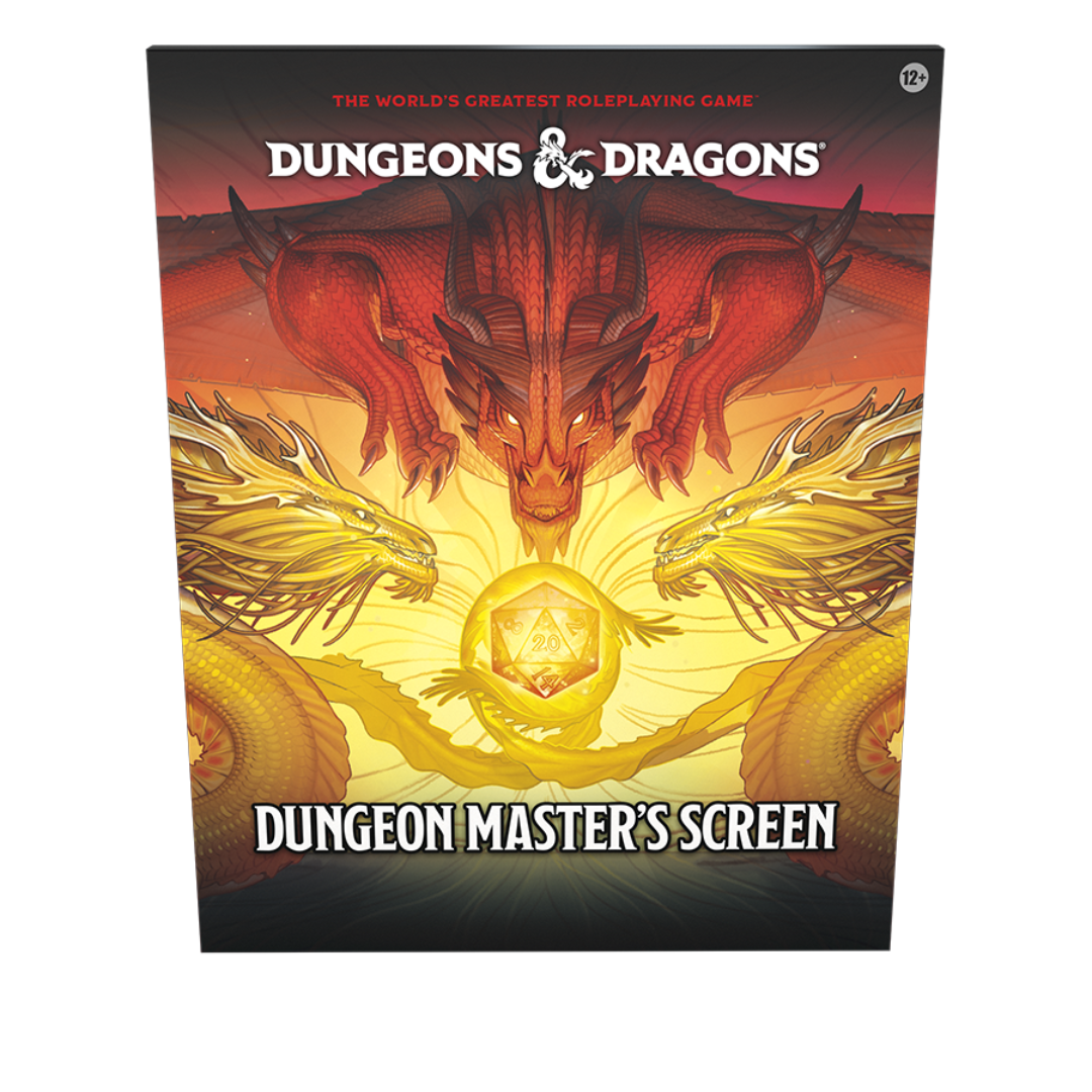 Dungeons & Dragons 2024 Dungeon Master’s Screen featuring a panoramic Joy Ang illustration and revised rules for 5E gameplay.