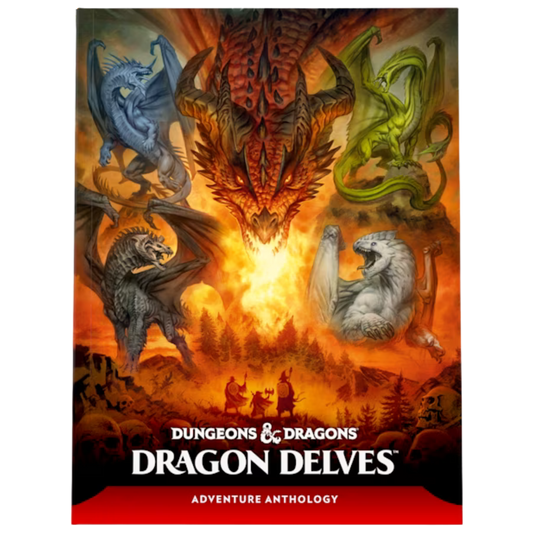 Dungeons & Dragons Dragon Delves, collection of 13 scalable dungeon adventures for all levels of play, perfect for quick sessions and campaign integration.