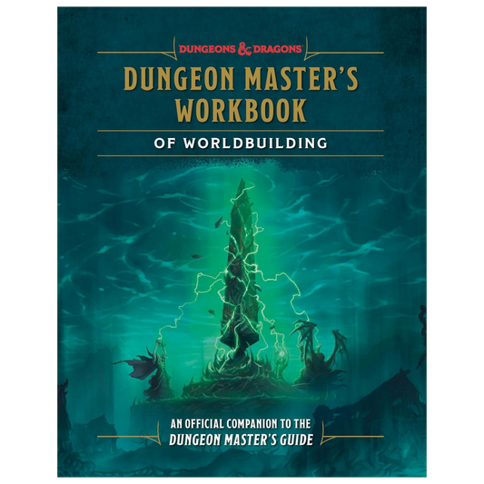 Dungeons and Dragons Dungeon Master's Workbook of Worldbuilding campaign setting and worldbuilding guide book