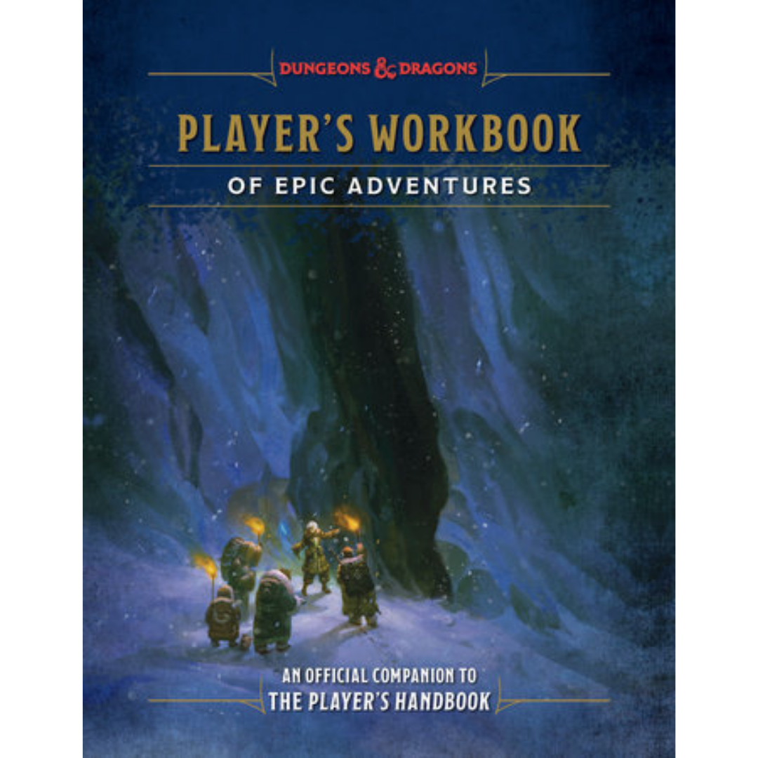 Dungeons and Dragons Player's Workbook of Epic Adventures character development and campaign journal book