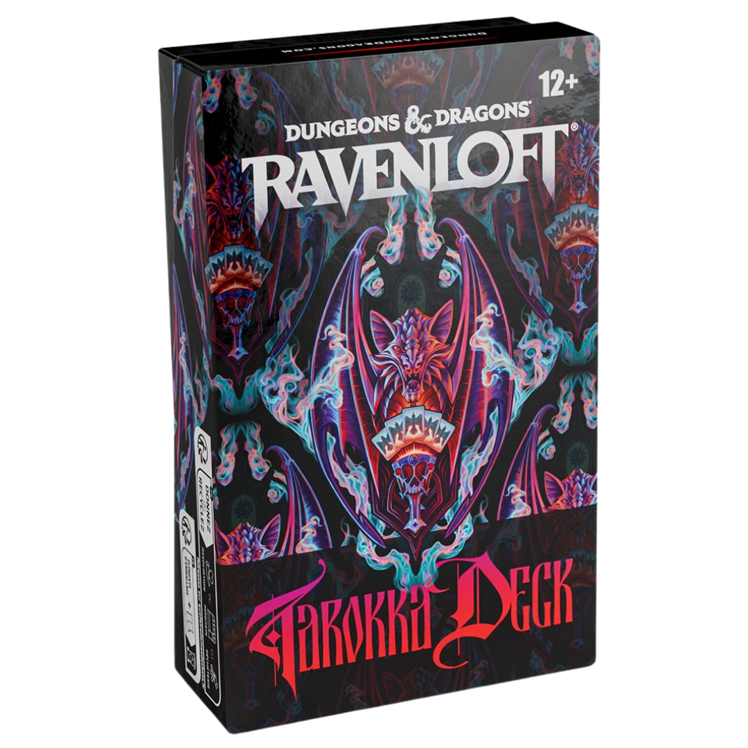 Ravenloft The Horrors Within Tarokka Deck featuring fortune telling cards for Dungeons and Dragons adventures