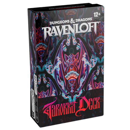 Ravenloft The Horrors Within Tarokka Deck featuring fortune telling cards for Dungeons and Dragons adventures