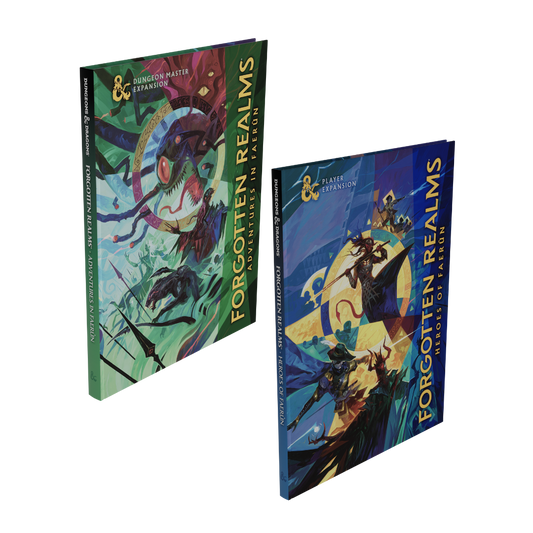 Dungeons and Dragons Faerun Adventure Bundle alt cover hardcovers for Adventures in Faerun and Heroes of Faerun