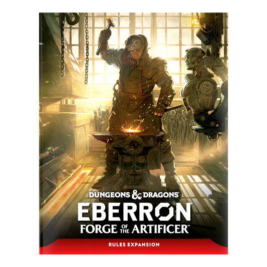 Dungeons & Dragons Eberron: Forge of the Artificer hardcover sourcebook cover, Artificer class update for 5E Canada